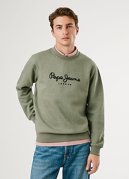 Pepe Jeans Sweatshirt "MACBETH MELANGE CREW", Rundhalsausschnitt, Logo günstig online kaufen