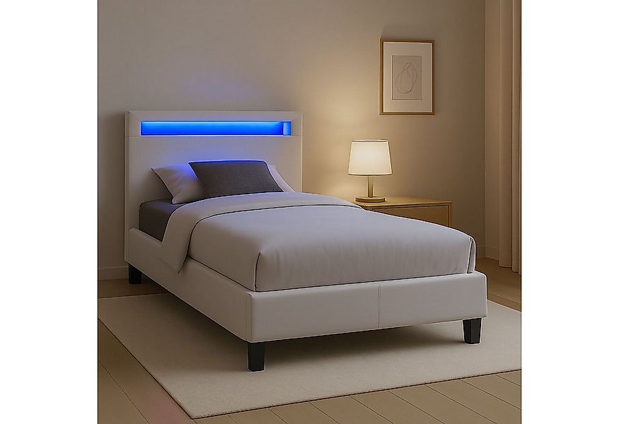 CARO-Möbel Polsterbett HIMALAYA, Polsterbett Einzelbett Jugendbett Bettgest günstig online kaufen