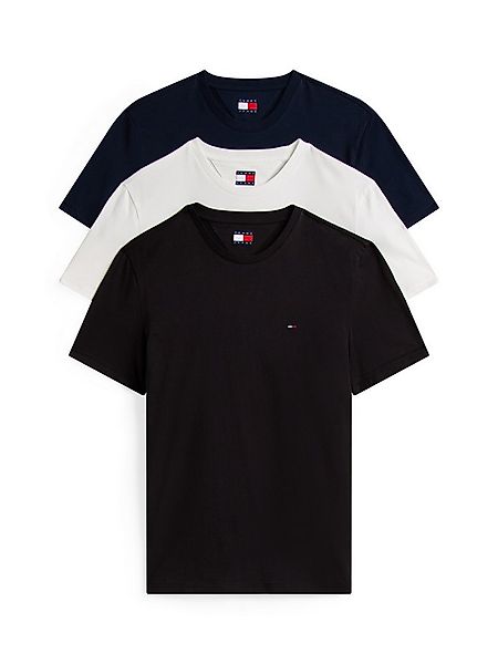 Tommy Jeans T-Shirt TJM XSLIM 3 PACK TEE Mit Rundhalsausschnitt günstig online kaufen