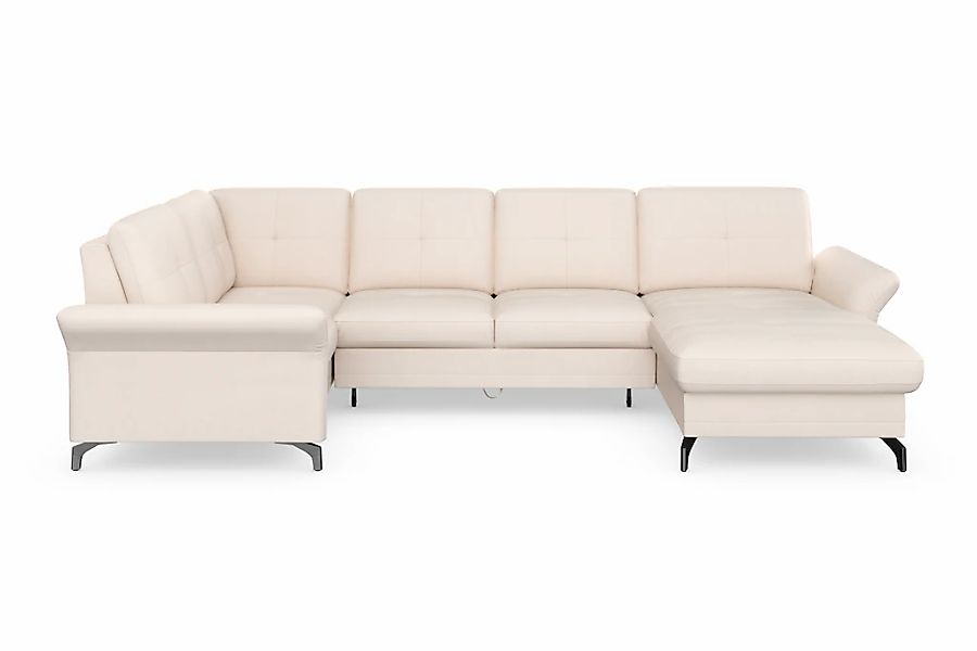 Home affaire Wohnlandschaft "Calando U-Form" wahlweise mit Bettfunktion, Be günstig online kaufen