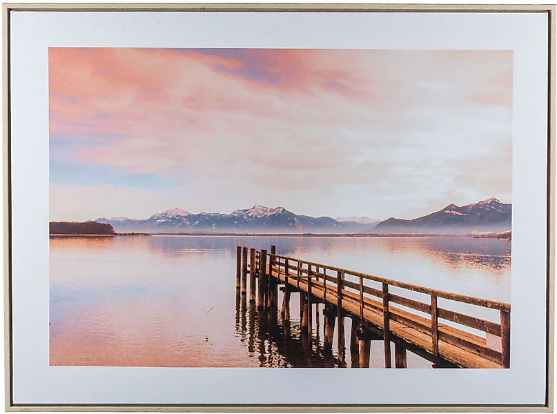 Creativ home Bild mit Rahmen "Steg", (1 St.), mit besonderer Lichtstimmung günstig online kaufen