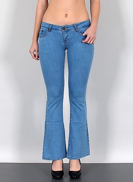 ESRA Bootcut-Jeans Damen Schlaghose Bootcut Jeans Damen Stretch Hose bis Üb günstig online kaufen