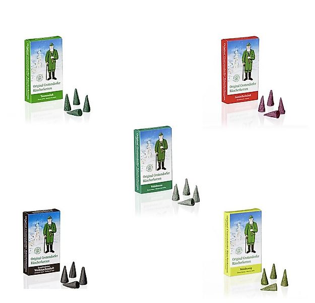 Crottendorfer Duftkerze Räucherkerzen 5er Set 2, traditionelle Weihnachtsdü günstig online kaufen