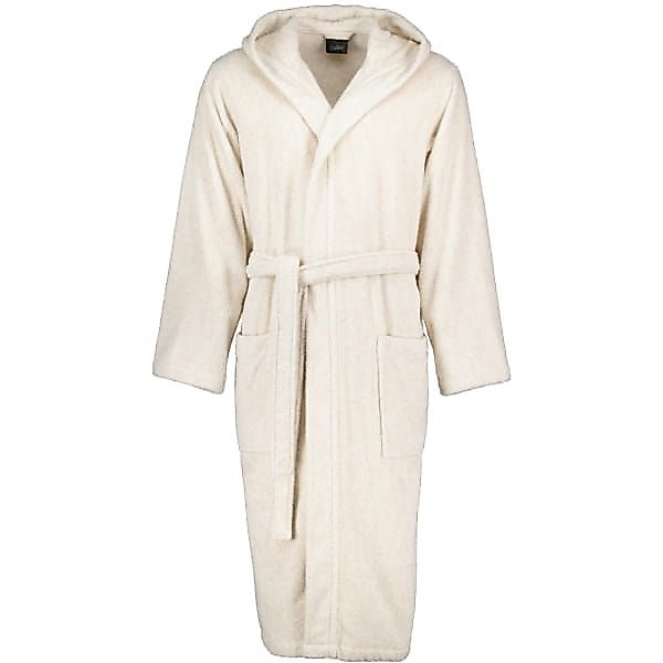 Cawö Home Bademäntel Herren Kapuze SAUNA Cotton & Hemp 847 - Farbe: natur - günstig online kaufen