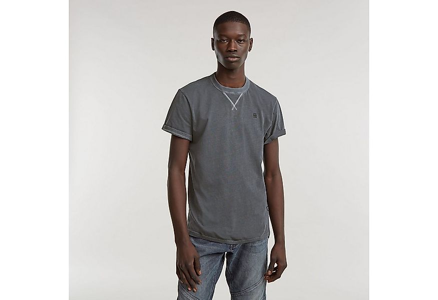 G-STAR T-Shirt Nifous Rundhals, mit Rippeinsatz günstig online kaufen