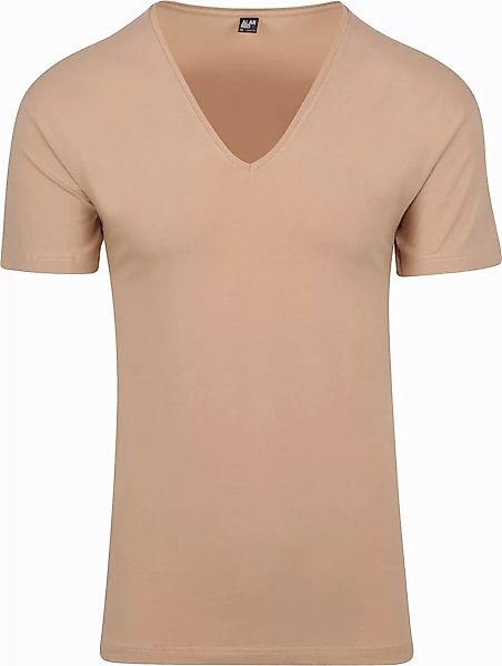 Alan Red Stretch V-Neck T-Shirt Beige 2er-Pack - Größe XXL günstig online kaufen