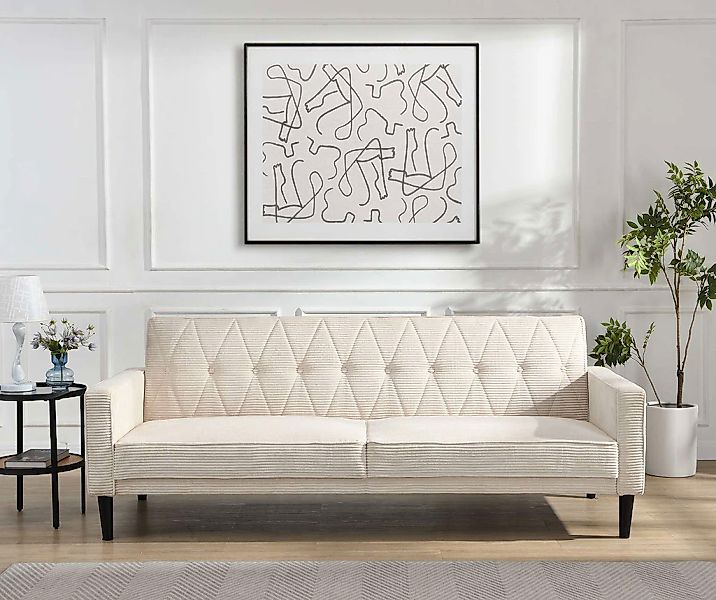 Dorel Home 3-Sitzer "Avon", Schlafsofa 213cm, Bettfunktion (110/190cm), tre günstig online kaufen