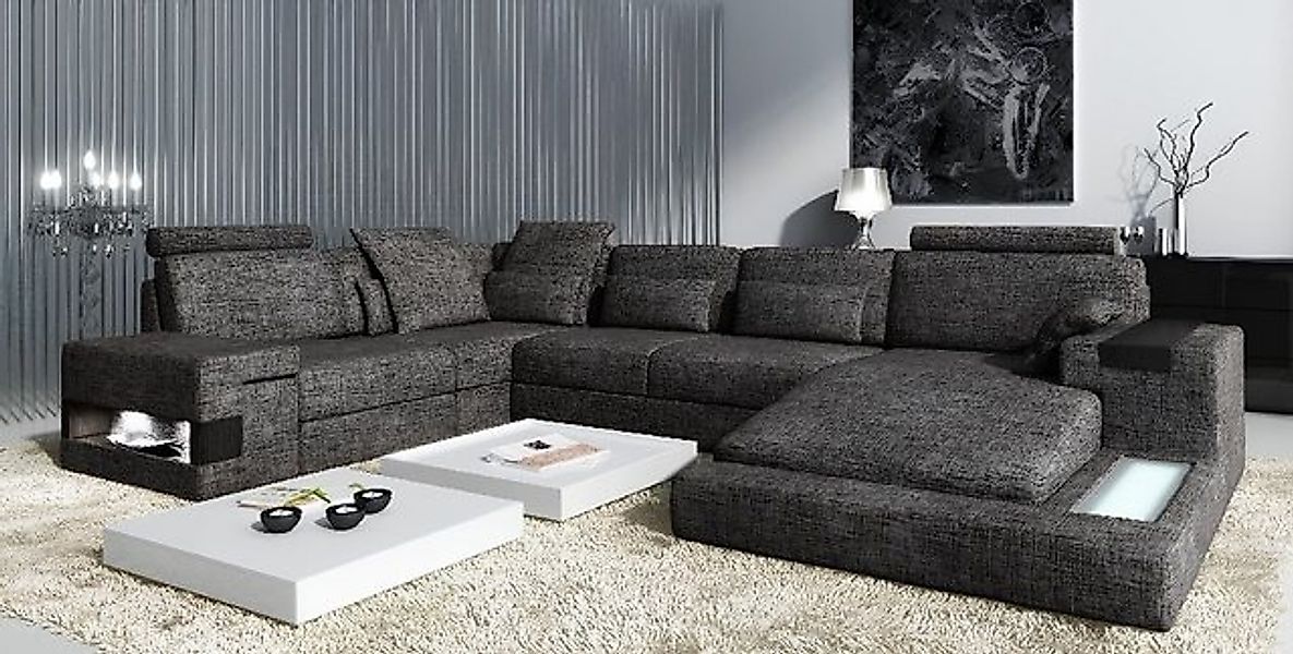 Xlmoebel Ecksofa Großes Lederecksofa mit Polsterung., 1 Teile, Hergestellt günstig online kaufen