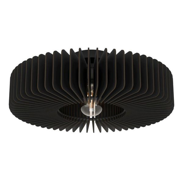 Deckenlampe Palombaia, weiß, Ø 50 cm, Stahl/Holz, E27 günstig online kaufen