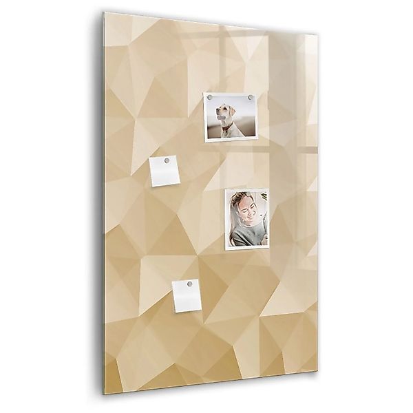 Tulup Glas Magnettafel Abstrakte Dreiecke 60x90 cm Magnettafel Zum Beschrif günstig online kaufen