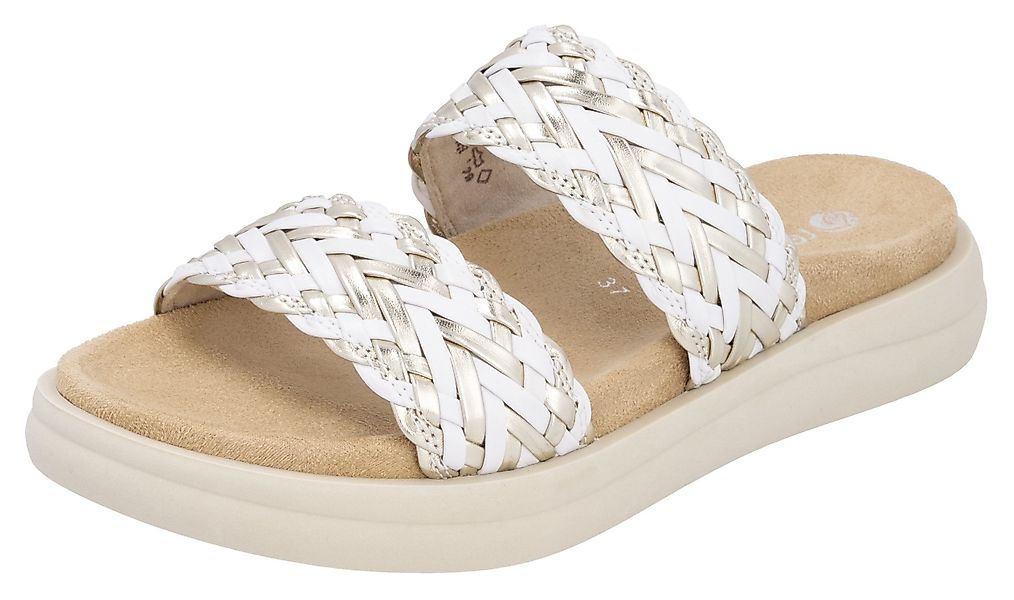 Remonte Pantolette, Plateau, Bequemschuh, Sommerschuh mit Riemchen in Flech günstig online kaufen