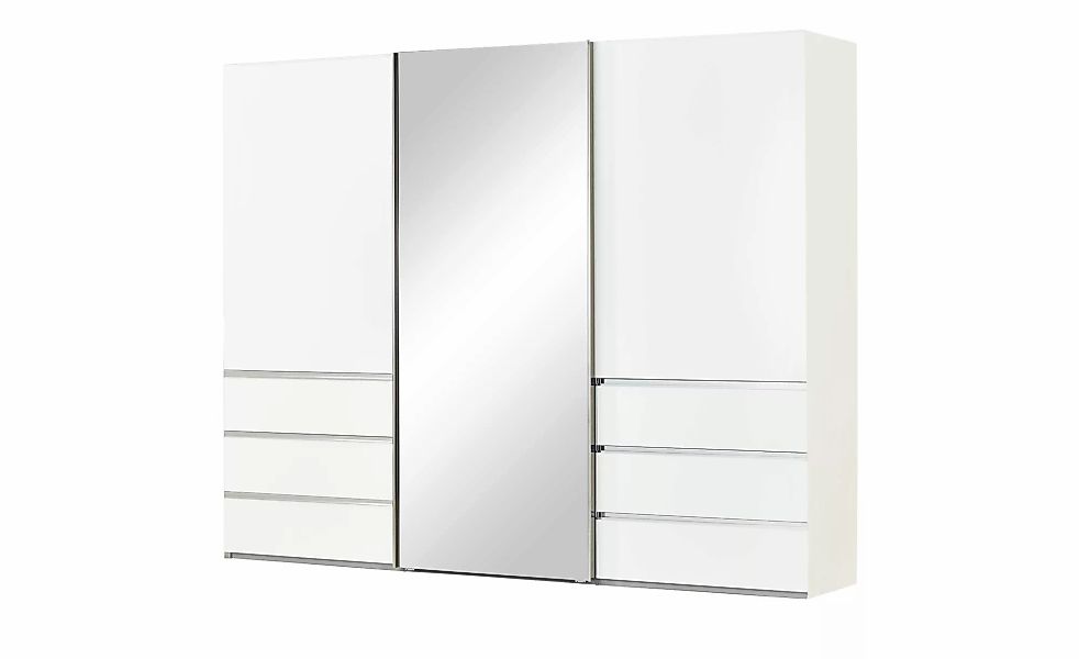 Schwebetürenschrank  3-türig  Mitta ¦ weiß ¦ Maße (cm): B: 250 H: 236 T: 67 günstig online kaufen