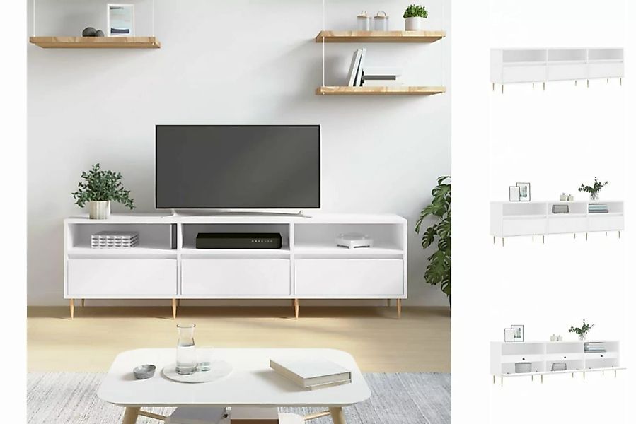 vidaXL TV-Schrank TV-Schrank Weiß 150x30x44,5 cm Holzwerkstoff günstig online kaufen