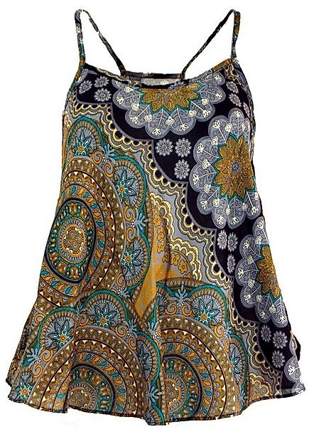 Guru-Shop T-Shirt Boho Trägertop, Sommertop, Damentop, Strandtop.. Ethno St günstig online kaufen