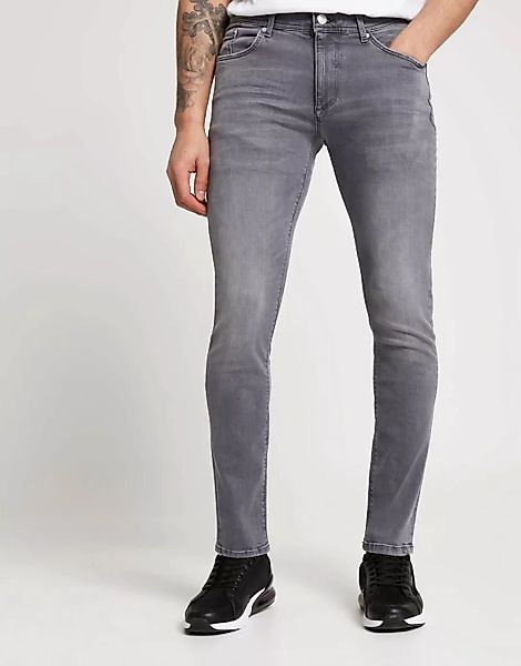 River Island – Enge Jeans in Grau günstig online kaufen