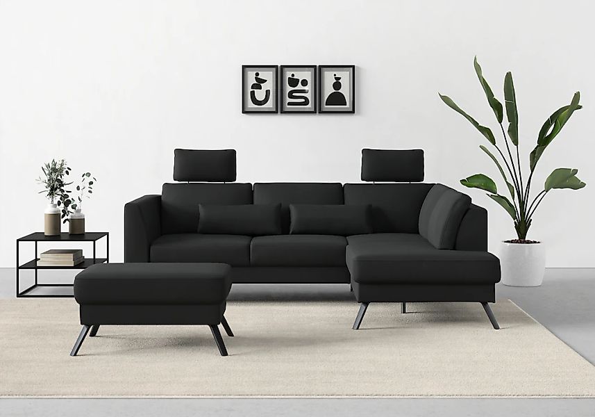 sit&more Ecksofa "Lindholm L-Form" mit Sitztiefenverstellung und Federkern günstig online kaufen