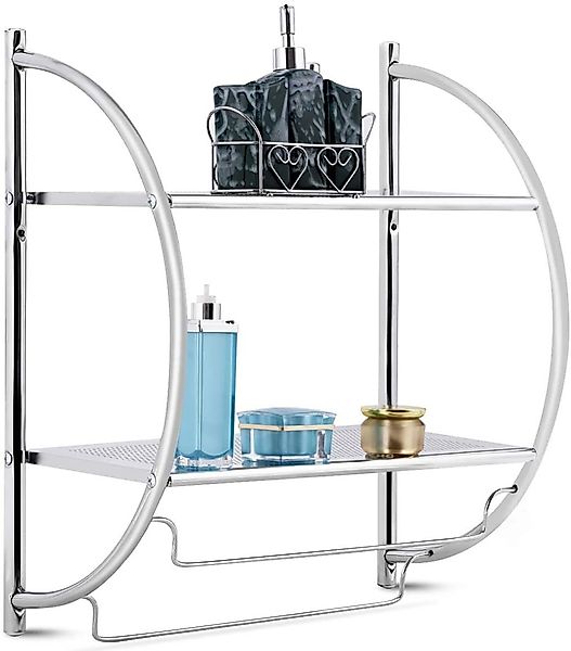 COSTWAY Handtuchhalter, 2 Ablagen & 2 günstig online kaufen