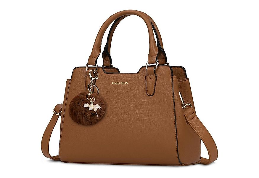 LuxusKollektion Henkeltasche Damen Handtasche Mittelgroß Leder Henkeltasche günstig online kaufen