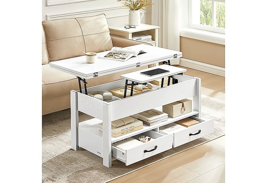 VASAGLE Couchtisch, Wohnzimmertisch, Doppel-Hebemechanismus, höhenverstellb günstig online kaufen