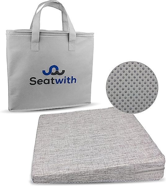 Seatwith Keilkissen - Bequemer Sitzkeil mit weichem Bezug und Tragetasche, günstig online kaufen