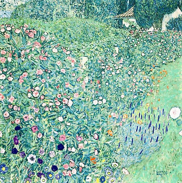 Poster / Leinwandbild - Gustav Klimt: Italienische Gartenlandschaft günstig online kaufen