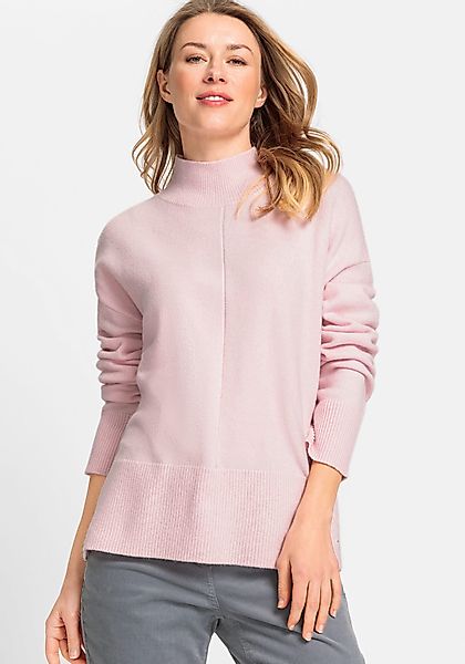 Olsen Stehkragenpullover mit seitlichen Schlitzen am günstig online kaufen