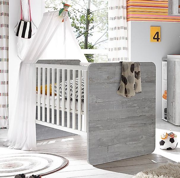 Mäusbacher Babybett in vintage wood grey / weiß matt günstig online kaufen