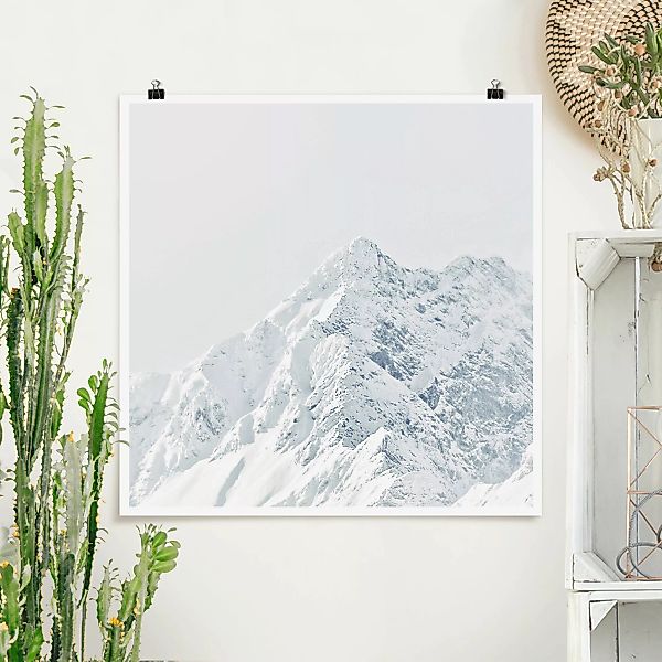 Poster Weiße Berge günstig online kaufen