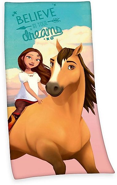 Badetuch Spirit, Velours (1-St), mit dem bekannten Hengst günstig online kaufen