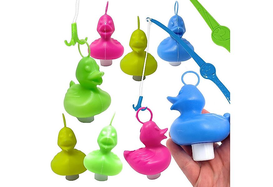 AMLI Spielzeug-Gartenset Entenangeln 8x Bunte Enten inkl. 2 Angeln, Plastik günstig online kaufen