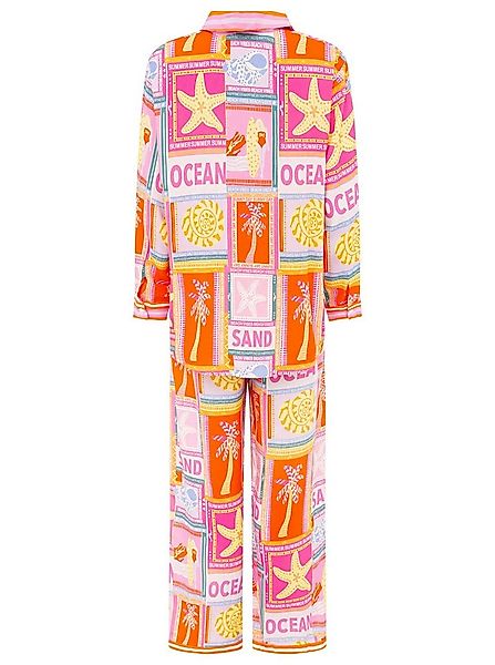 Zwillingsherz Shirtbluse "Beach Vibes" Farbenfrohes Set mit langer Hose und günstig online kaufen