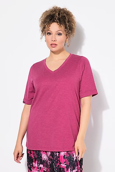 Ulla Popken T-Shirt T-Shirt Schriftdruck Classic günstig online kaufen