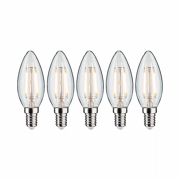 Paulmann "Filament Set LED Kerze E14 230V 5x250lm 5x2,6W 2700K Klar" günstig online kaufen