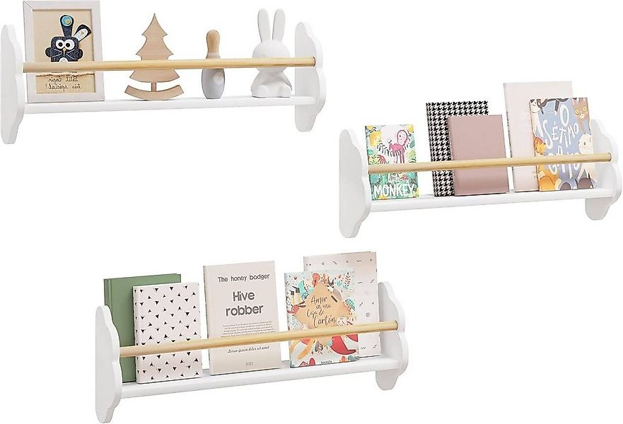 Woltu Kinderregal, 3-tlg., Kinderbücherregal Wandregal aus günstig online kaufen