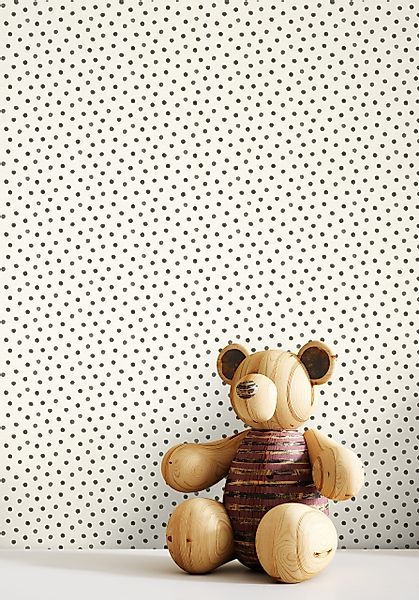 Newroom Vliestapete, Schwarz Tapete Kinder Kreise günstig online kaufen