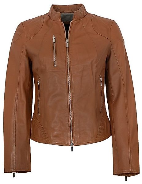 Lederjacken24 Lederjacke Juno Damen Lederjacke Lammnappa günstig online kaufen
