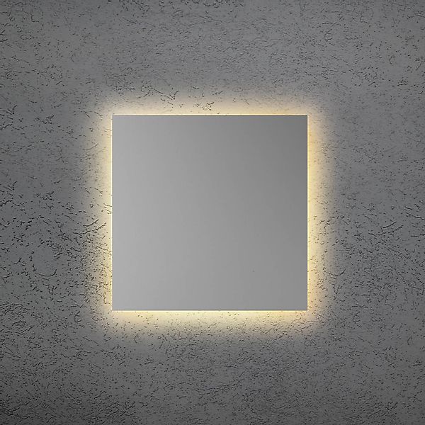 LED-Wandleuchte BLADE Q, silber matt, 34 x 34 cm, Metall dim günstig online kaufen