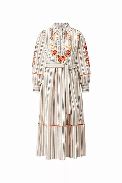 Rich & Royal A-Linien-Kleid maxi dress with embroidery organic günstig online kaufen