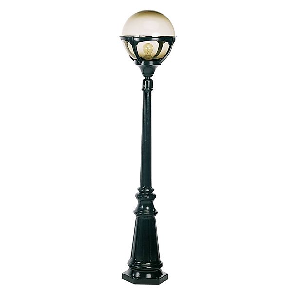Außenleuchte Borneo, schwarz, Höhe 152 cm, Metall, IP44 günstig online kaufen