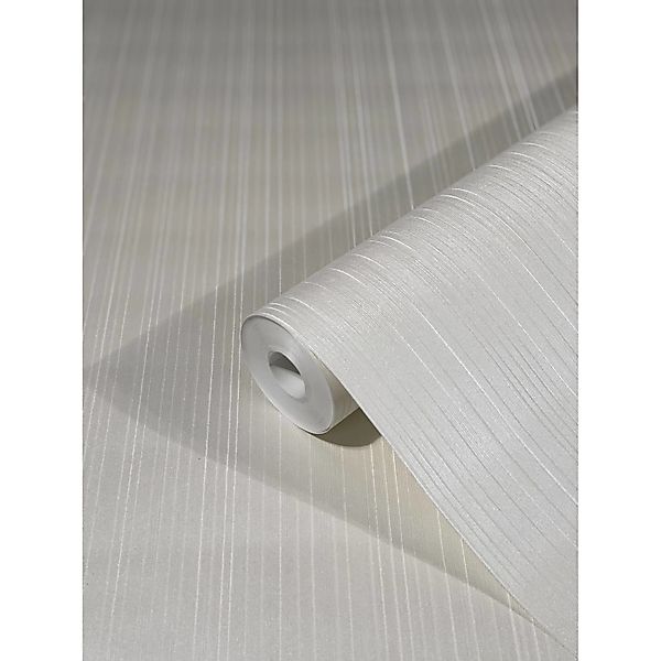 Glööckler Vliestapete Imperial Uni Streifen Weiß günstig online kaufen