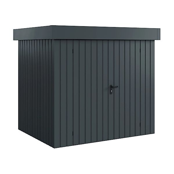 Hörmann EcoStar Gerätehaus Euroline Flachdach 2-flg 237 x 181 cm Anthrazitg günstig online kaufen