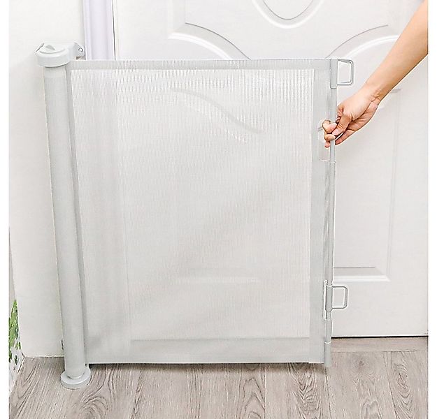 JEOBEST Treppenschutzgitter Türschutzgitter Ausziehbar 0-180CM Treppenschut günstig online kaufen