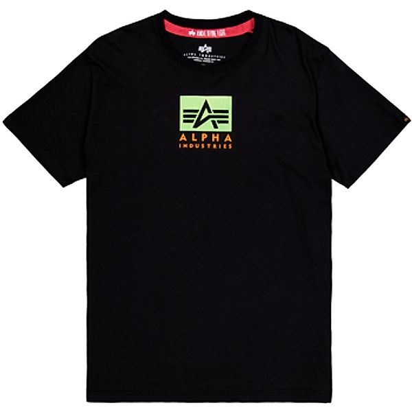 Alpha Industries  T-Shirt Satin Logo T-Shirt - black günstig online kaufen