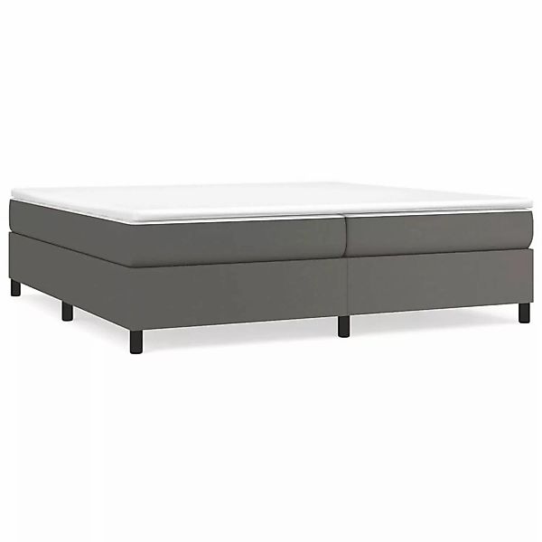 vidaXL Boxspringbett Grau 200x200 cm Kunstleder1469548 günstig online kaufen