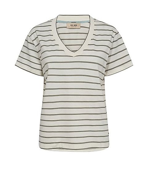 Mos Mosh Shirtbluse MMNani V-SS Stripe Tee günstig online kaufen