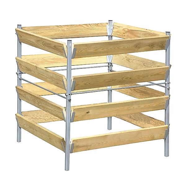 Bellissa Komposter verzinkt mit Lärchenholzdielen M 730, günstig online kaufen