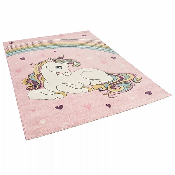 Pergamon Kinder Teppich Maui Kids Einhorn Pastell Rosa 200x290cm günstig online kaufen