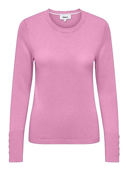 ONLY Rundhalspullover ONLJULIE LIFE LS BUTTON günstig online kaufen