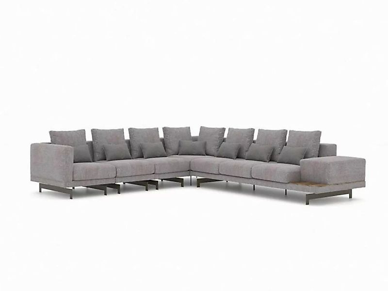 JVmoebel Ecksofa Modern Ecksofa L-Form Wohnzimmer Designer Textil Sofa Garn günstig online kaufen