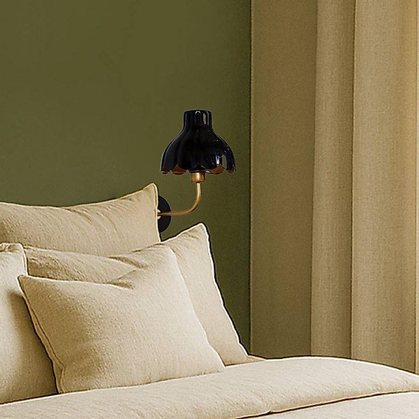 PR Home Wandlampe Wells, schwarz/goldfarben, 21 cm, Metall günstig online kaufen